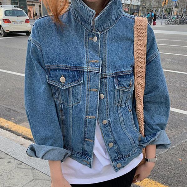 women's jackets zcsmll korean autumn vintage casual turn-down collar coat double pocket loose long-sleeved washed blue denim jacket wom, Black;brown
women's jackets zcsmll korean autumn vintage casual turn-down collar coat double pocket loose long-sleeved washed blue denim jacket wom, Black;brown
