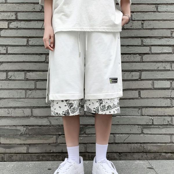 men's shorts #4012 breasted summer thin fashion loose pants capris print white black sweatpants short homme casual button
men's shorts #4012 breasted summer thin fashion loose pants capris print white black sweatpants short homme casual button