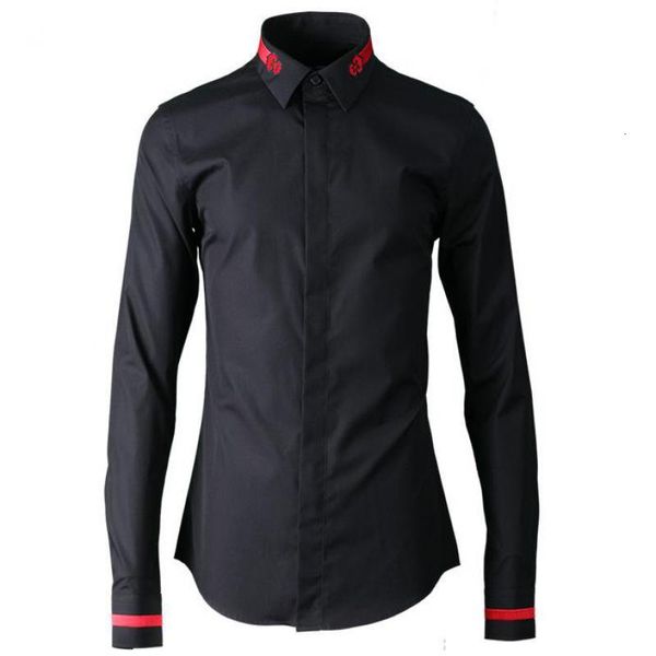 tee shirt shirt luxury chinoiserie classic embroidery plus size 4xl turn-down collar casual mens shirts, White;black
tee shirt shirt luxury chinoiserie classic embroidery plus size 4xl turn-down collar casual mens shirts, White;black