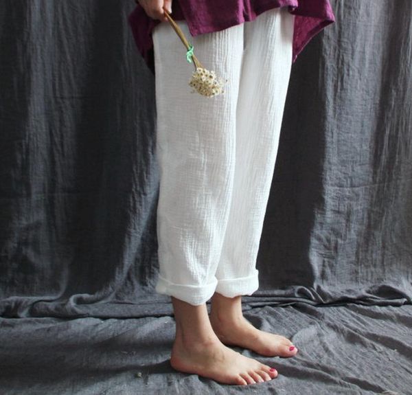 autumn style retro solid color women pants loose wid-leg female trousers elastic waist casual streetwear boho 6-color women's & capris, Black;white
autumn style retro solid color women pants loose wid-leg female trousers elastic waist casual streetwear boho 6-color women's & capris, Black;white