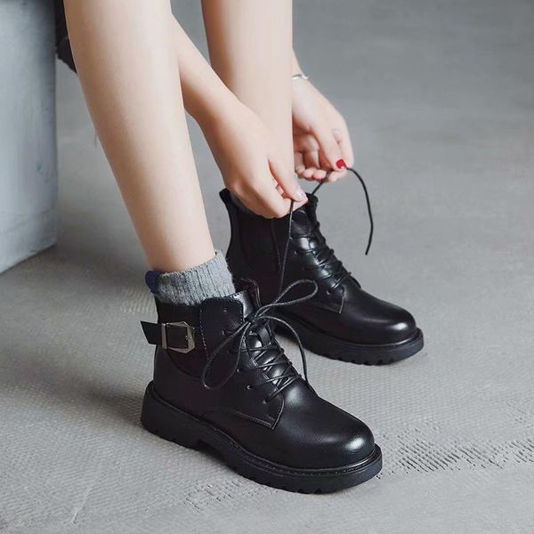 boots british wind thick bottom female 2021 joker tide ins winter with velvet thin, Black
boots british wind thick bottom female 2021 joker tide ins winter with velvet thin, Black