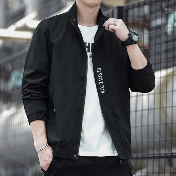 men's jackets autumn & winter korean arrival simple black plus size loose casual stand-up collar all-match men jacket tide, Black;brown
men's jackets autumn & winter korean arrival simple black plus size loose casual stand-up collar all-match men jacket tide, Black;brown