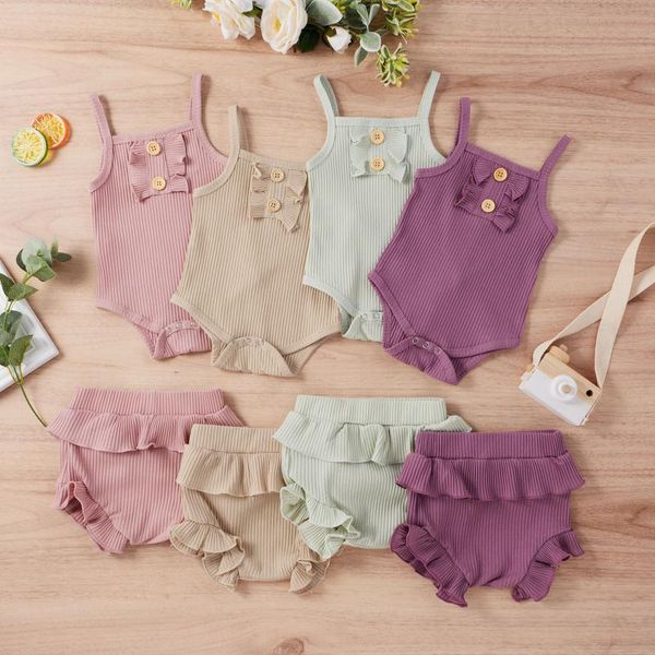 clothing sets baby girl clothes set born infant sleeveless solid romper bodysuit+ruffles shorts outfits summer bebes, White
clothing sets baby girl clothes set born infant sleeveless solid romper bodysuit+ruffles shorts outfits summer bebes, White