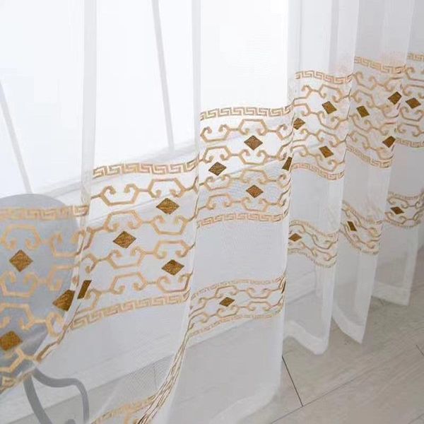 curtain & drapes american luxury sheer plain for living room white tulle bedroom embroidery geometry voile window partition d
curtain & drapes american luxury sheer plain for living room white tulle bedroom embroidery geometry voile window partition d