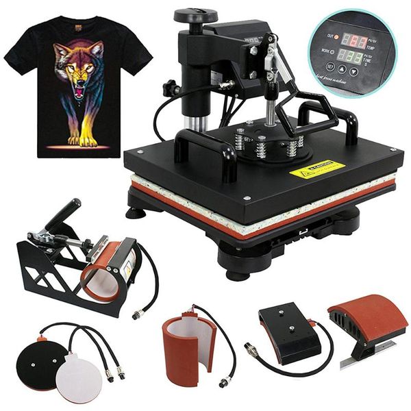 craft tools 5 in 1 combo digital heat press sublimation transfer printing machine for mug tshirts hats puzzle phone cases 29*38cm
craft tools 5 in 1 combo digital heat press sublimation transfer printing machine for mug tshirts hats puzzle phone cases 29*38cm
