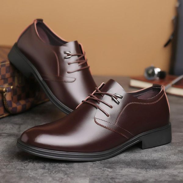 brand mens formal shoes genuine leather coiffeur brown dress designer men office elegant classic sapato oxford, Black
brand mens formal shoes genuine leather coiffeur brown dress designer men office elegant classic sapato oxford, Black