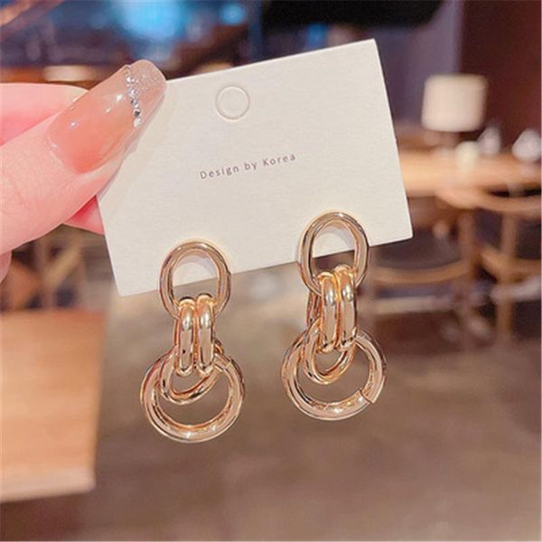 stud trendy retro metallic double-layer circle earrings european and american fashion temperament round women's, Golden;silver
stud trendy retro metallic double-layer circle earrings european and american fashion temperament round women's, Golden;silver