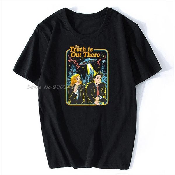 the x files truth men t shirt is out there book cover cartoon cotton tees anime harajuku streetwear, White;black
the x files truth men t shirt is out there book cover cartoon cotton tees anime harajuku streetwear, White;black