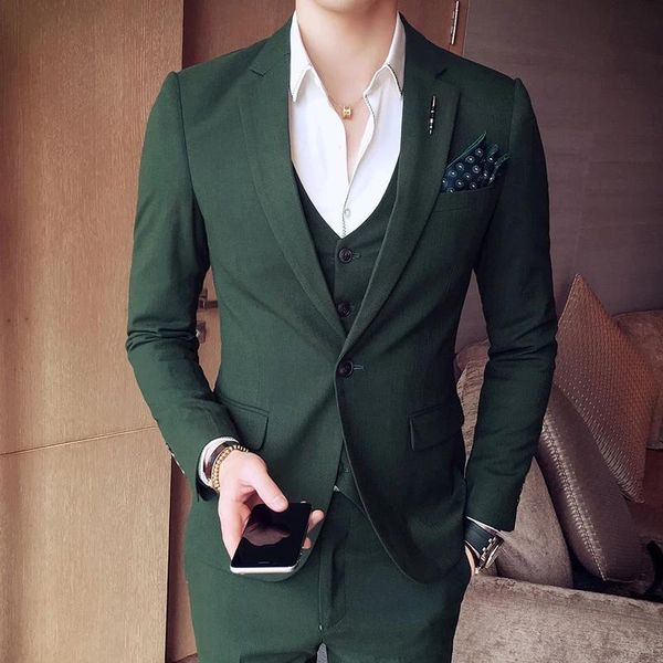 men's suits & blazers slim fit 3 pieces ivory mens tailor-made army green wedding prom men suit costume homme man mariage smoking tuxed, White;black
men's suits & blazers slim fit 3 pieces ivory mens tailor-made army green wedding prom men suit costume homme man mariage smoking tuxed, White;black