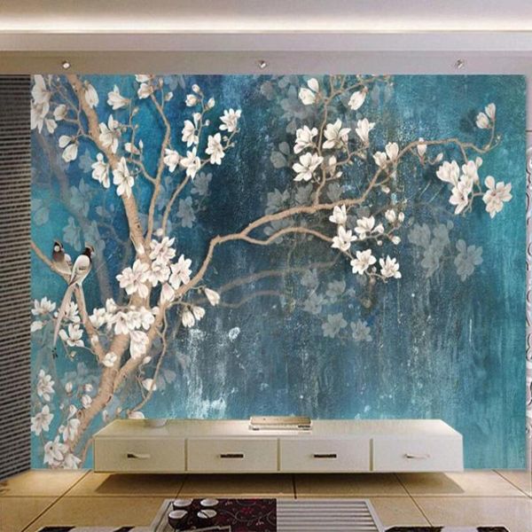 bacal custom 3d wallpaper mural retro hand painted magnolia flower nordic vintage blue elegant oil painting decor 5d wallpapers
bacal custom 3d wallpaper mural retro hand painted magnolia flower nordic vintage blue elegant oil painting decor 5d wallpapers