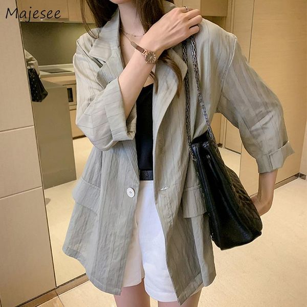 women's suits & blazers women summer plus size s-4xl single button notched loose leisure thin sun-protection clothing harajuku retro fe, White;black
women's suits & blazers women summer plus size s-4xl single button notched loose leisure thin sun-protection clothing harajuku retro fe, White;black