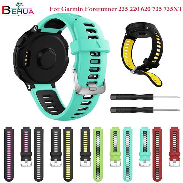 watch bands replacement silicone band outdoor sport watchstrap for garmin forerunner 735xt/220/230/235/620/630 smart bracelet, Black;brown
watch bands replacement silicone band outdoor sport watchstrap for garmin forerunner 735xt/220/230/235/620/630 smart bracelet, Black;brown