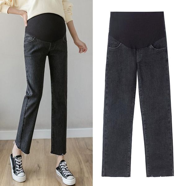 8915# 2021 spring black denim maternity straight jeans 9/10 casual belly pants clothes for pregnant women pregnancy trousers bottoms, White
8915# 2021 spring black denim maternity straight jeans 9/10 casual belly pants clothes for pregnant women pregnancy trousers bottoms, White