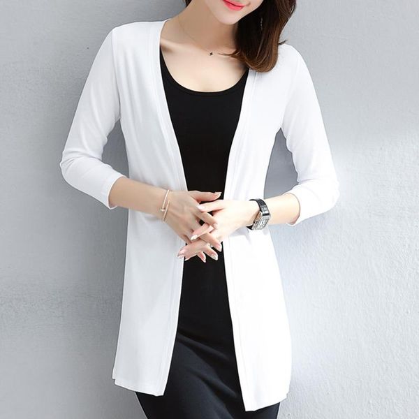 women's jackets gentle blouse, lazy wind knitted cardigan, mid-length thin coat, v-neck air-conditioned shirt in spring and summer, Black;brown
women's jackets gentle blouse, lazy wind knitted cardigan, mid-length thin coat, v-neck air-conditioned shirt in spring and summer, Black;brown