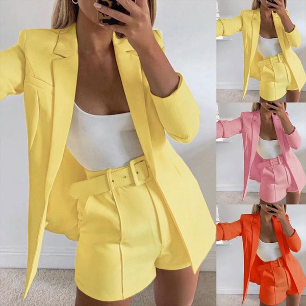 elegant office short suit set women tracksuits 2 piece 3 color jacket blazer high waist mini pant suits female, Gray
elegant office short suit set women tracksuits 2 piece 3 color jacket blazer high waist mini pant suits female, Gray
