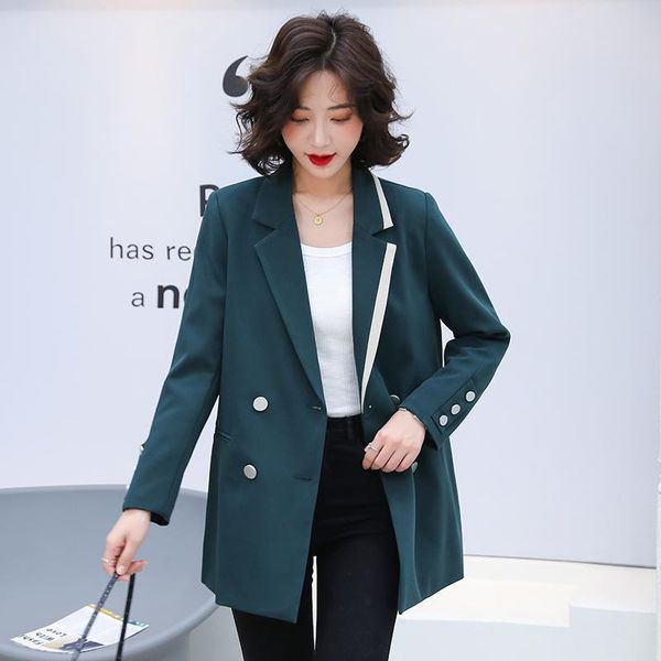 women's suits & blazers women 2021 spring autumn solid elegant blazer jacket female casual notched collar long sleeve suit coat ladies, White;black
women's suits & blazers women 2021 spring autumn solid elegant blazer jacket female casual notched collar long sleeve suit coat ladies, White;black