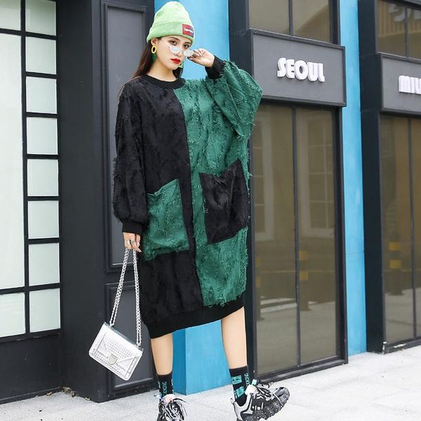 casual dresses fashion retro autumn plus size dress female temperament fat sister loose stitching color matching slim slimming, Black;gray
casual dresses fashion retro autumn plus size dress female temperament fat sister loose stitching color matching slim slimming, Black;gray