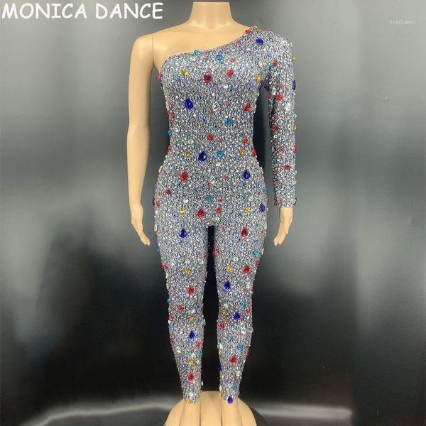 women's jumpsuits & rompers women stage multi-color glass rhinestones jumpsuit birthday celebrate one sleeve outfit nightclub bar singe, Black;white
women's jumpsuits & rompers women stage multi-color glass rhinestones jumpsuit birthday celebrate one sleeve outfit nightclub bar singe, Black;white