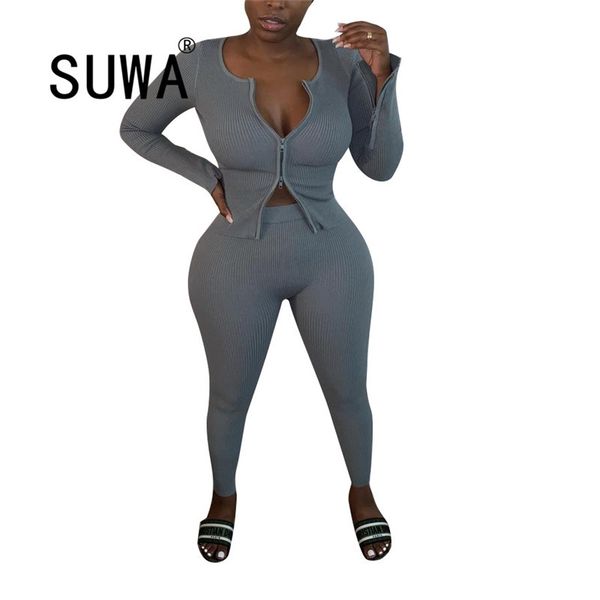 classic fashion gray two piece set women fall winter clothes long sleeve slim crop high waisted trousers wholesale 210525, White
classic fashion gray two piece set women fall winter clothes long sleeve slim crop high waisted trousers wholesale 210525, White