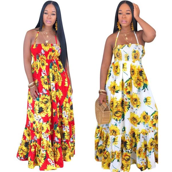 casual dresses lady women summer sunflower print hatler neck sleeveless big swing maxi dress vintage fashion long vestido, Black;gray
casual dresses lady women summer sunflower print hatler neck sleeveless big swing maxi dress vintage fashion long vestido, Black;gray