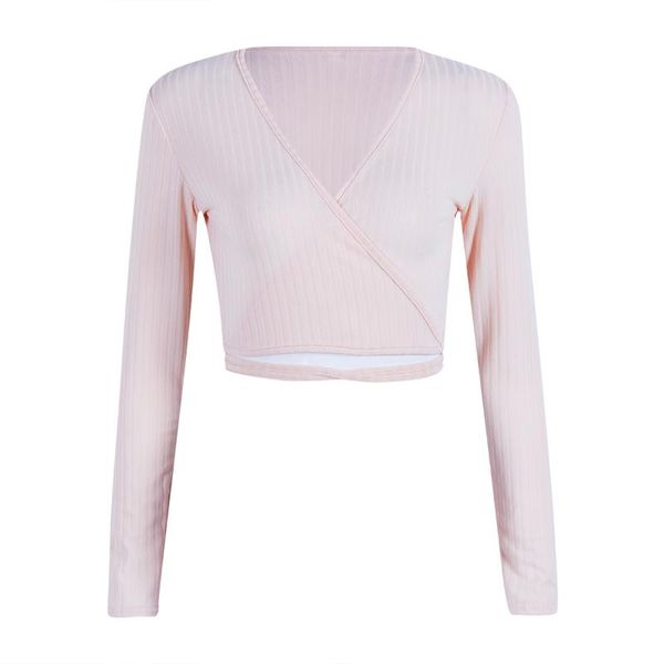 women long sleeve deep v-neck t-shirt pure color bodycon bandage women's blouses & shirts, White
women long sleeve deep v-neck t-shirt pure color bodycon bandage women's blouses & shirts, White