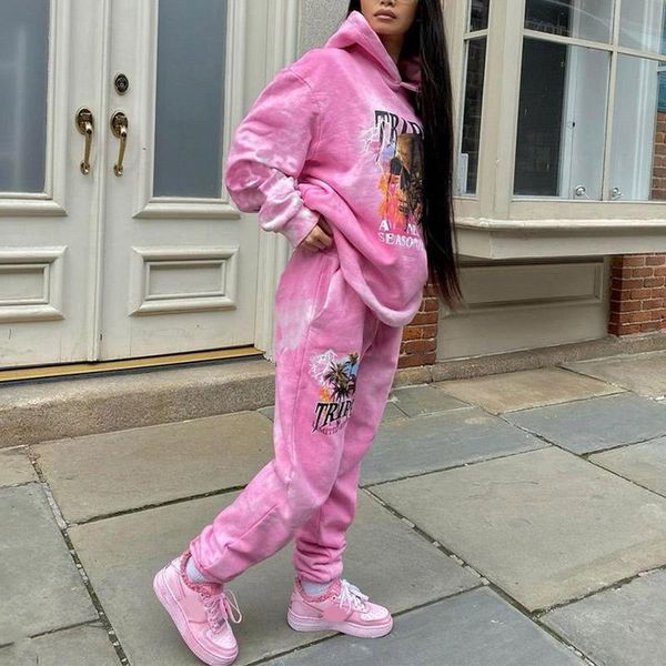 women's two piece pants tie dye print oversized tracksuit women hoodies hip hop and sweatpants female sports suit winter fashion 2021, White
women's two piece pants tie dye print oversized tracksuit women hoodies hip hop and sweatpants female sports suit winter fashion 2021, White