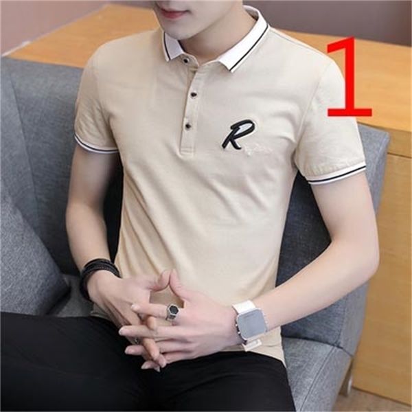 half sleeve stand collar men's tide brand dx tt 210420, White;black
half sleeve stand collar men's tide brand dx tt 210420, White;black