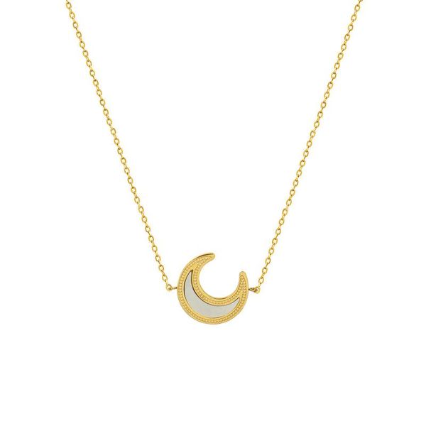 pendant necklaces luxury designs white color shell moon fashion stainless steel chain for women jewelry wholesale items bulk, Silver
pendant necklaces luxury designs white color shell moon fashion stainless steel chain for women jewelry wholesale items bulk, Silver