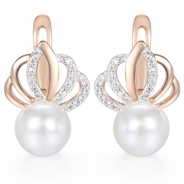 fashion pearl earrings 585 rose gold rhinestones crown women girls white cubic zircon stud earring female jewelry gift ge150, Golden;silver
fashion pearl earrings 585 rose gold rhinestones crown women girls white cubic zircon stud earring female jewelry gift ge150, Golden;silver