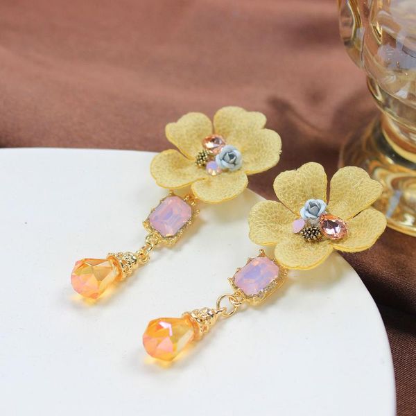dangle & chandelier korean design temperament enamel crystal flower tassel earring bohemian long earrings bridal wedding party, Silver
dangle & chandelier korean design temperament enamel crystal flower tassel earring bohemian long earrings bridal wedding party, Silver