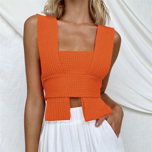 women's tanks & camis solid color bandage knitted tank y2k clothes aesthetic cropped feminino sweater sleeveless vest diy knitwear, White
women's tanks & camis solid color bandage knitted tank y2k clothes aesthetic cropped feminino sweater sleeveless vest diy knitwear, White