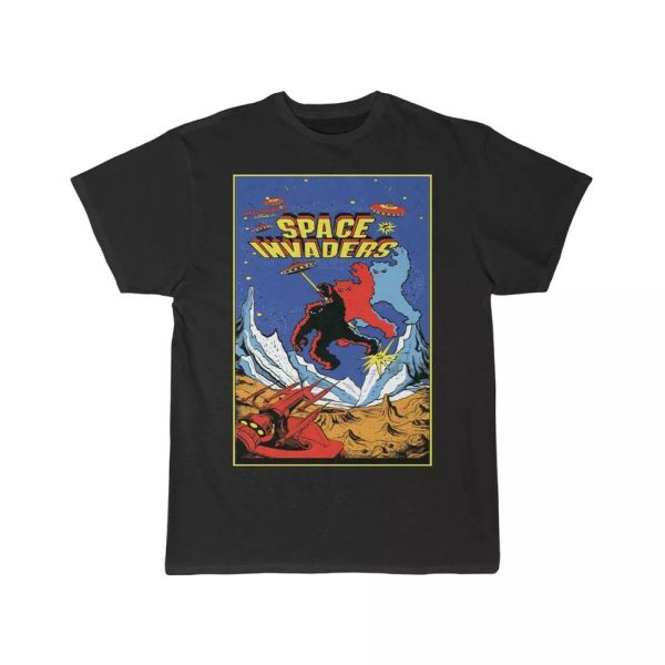space invaders player 2 men's short sleeve tee, White;black 
space invaders player 2 men's short sleeve tee, White;black