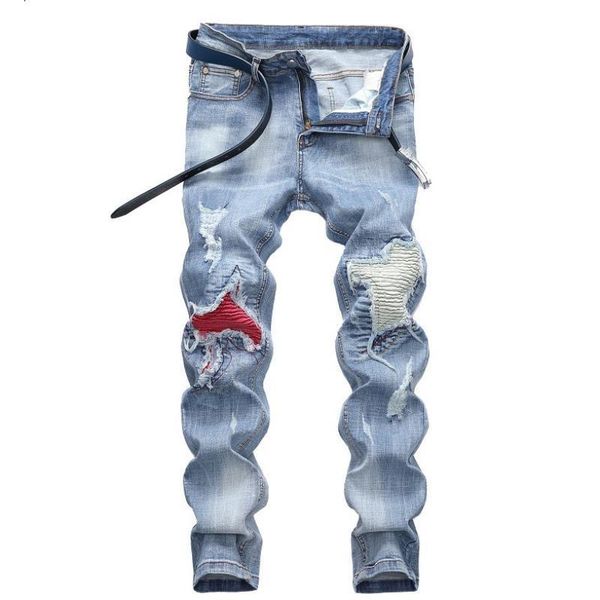 men's jeans hip hop trousers men stretch retro painted skinny cotton denim pants ripped fashion washed hole big size, Blue
men's jeans hip hop trousers men stretch retro painted skinny cotton denim pants ripped fashion washed hole big size, Blue