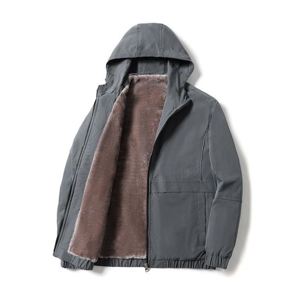 men's jackets casual fleece jacket men 2021 autumn winter fashion solid color thick warm windbreaker high-quality windproof coats male, Black;brown
men's jackets casual fleece jacket men 2021 autumn winter fashion solid color thick warm windbreaker high-quality windproof coats male, Black;brown