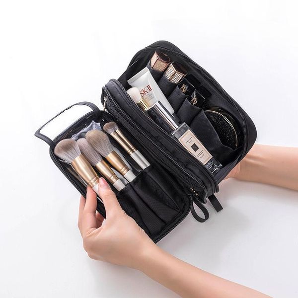 cosmetic bags & cases makeup bag simple ins style double zipper multi-compartment portable travel storage
cosmetic bags & cases makeup bag simple ins style double zipper multi-compartment portable travel storage