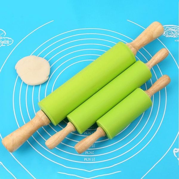 rolling pins & pastry boards non-stick silicone pin with wooden handle dough flour roller kitchen cooking baking tool for pasta cookie
rolling pins & pastry boards non-stick silicone pin with wooden handle dough flour roller kitchen cooking baking tool for pasta cookie