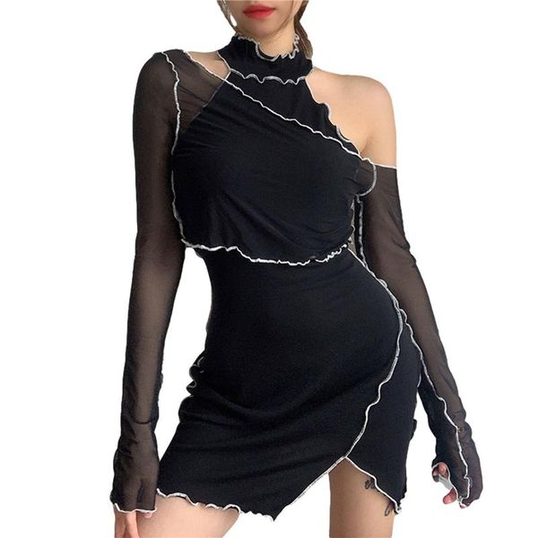 casual dresses 2 pcs lady's suit sleeveless halter splitting slim one-piece dress package hip skirt, long sleeve mesh daily life, Black;gray
casual dresses 2 pcs lady's suit sleeveless halter splitting slim one-piece dress package hip skirt, long sleeve mesh daily life, Black;gray