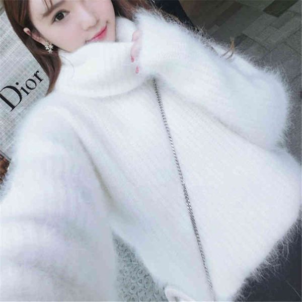 women's sweaters thickening turtleneck loose oversized sweater women winter soft warm hairy cashmere and pullovers pull femme hiver cil, White;black
women's sweaters thickening turtleneck loose oversized sweater women winter soft warm hairy cashmere and pullovers pull femme hiver cil, White;black