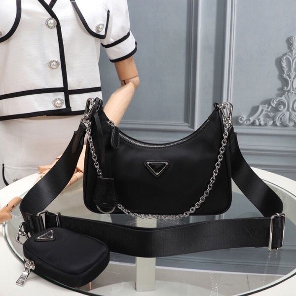 bags p family designer wholesale akend women's backpack three in one son and mother armpit nylon hobo chai zhouzhoubao123 multi pochett, Black
bags p family designer wholesale akend women's backpack three in one son and mother armpit nylon hobo chai zhouzhoubao123 multi pochett, Black