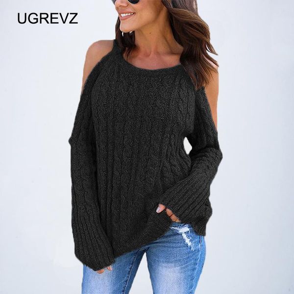 women's sweaters ugrevz winter knitted women sweater autumn off shoulder twist pullover o neck long sleeve female chic jumper black gre, White;black
women's sweaters ugrevz winter knitted women sweater autumn off shoulder twist pullover o neck long sleeve female chic jumper black gre, White;black