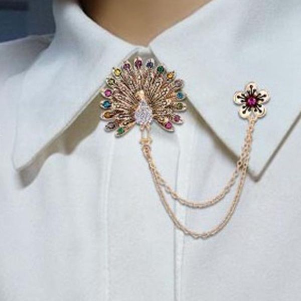 pins, brooches vintage shining crystal peacock double chain tassels brooch fashion lovely flower women jewelry accessory, Gray
pins, brooches vintage shining crystal peacock double chain tassels brooch fashion lovely flower women jewelry accessory, Gray