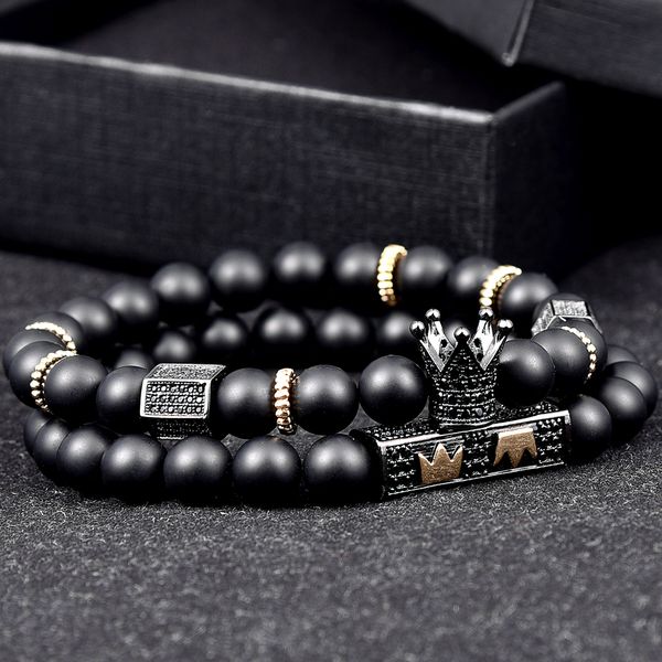 luxury royal crown charm bracelet 2pcs 1set 8mm bla round natural bla beads women bead bracelets gold beads braceletbracelets, Golden;silver
luxury royal crown charm bracelet 2pcs 1set 8mm bla round natural bla beads women bead bracelets gold beads braceletbracelets, Golden;silver