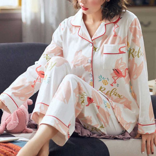 sleepwear womens pyjama sets cartoon print retrieve long mouw two pieces women's night clothing for women sleeping set ljgf, Black;red
sleepwear womens pyjama sets cartoon print retrieve long mouw two pieces women's night clothing for women sleeping set ljgf, Black;red