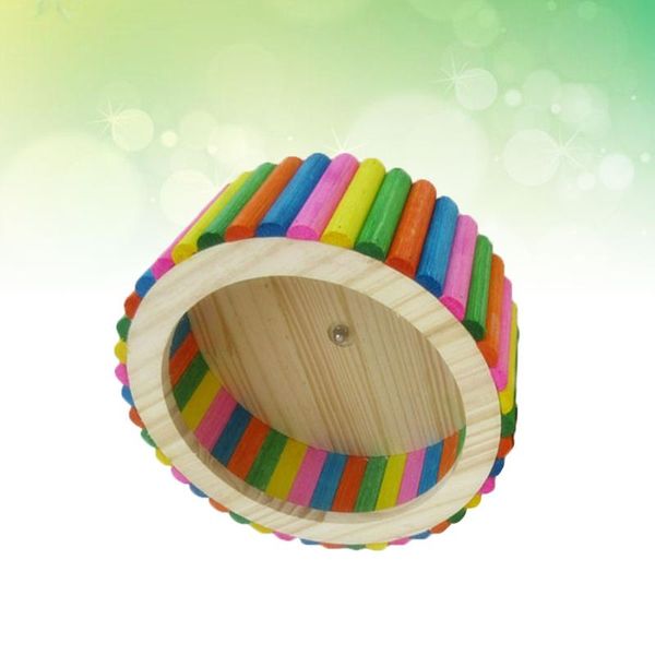 small animal supplies wooden running wheel playing toys silence roller for hamster squirrel (colorful, size)
small animal supplies wooden running wheel playing toys silence roller for hamster squirrel (colorful, size)