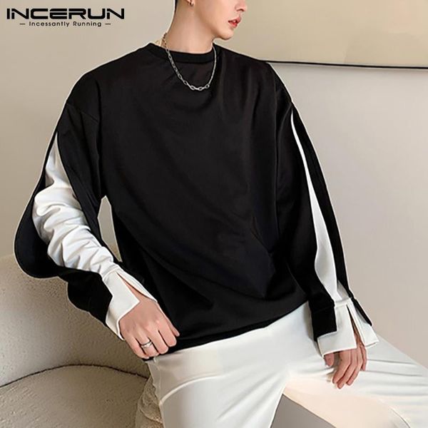 men's hoodies & sweatshirts incerun fashion men patchwork o neck streetwear long sleeve korean casual pullovers personality loose 2021, Black
men's hoodies & sweatshirts incerun fashion men patchwork o neck streetwear long sleeve korean casual pullovers personality loose 2021, Black