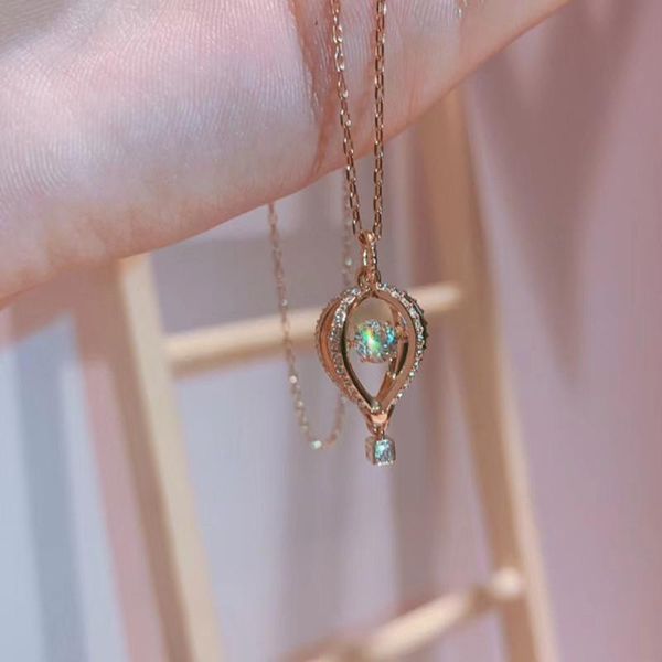 chains trendy fashion s925 sterling silver balloon pendant romantic fantasy crystal necklace exquisite gifts for women
chains trendy fashion s925 sterling silver balloon pendant romantic fantasy crystal necklace exquisite gifts for women