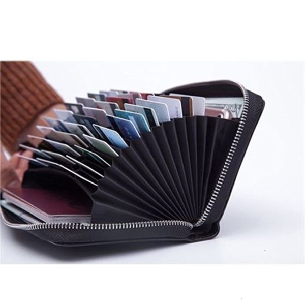 wallets mens/womens leather large capacity credit id card holder rfid blocking wallet 6 different colors, Red;black
wallets mens/womens leather large capacity credit id card holder rfid blocking wallet 6 different colors, Red;black