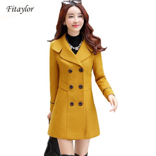 women's wool & blends fitaylor autumn winter women blend warm long coat plus size female slim fit lapel woolen overcoat cashmere outerw, Black
women's wool & blends fitaylor autumn winter women blend warm long coat plus size female slim fit lapel woolen overcoat cashmere outerw, Black