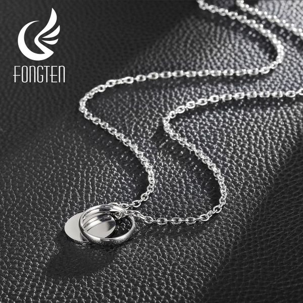 chains fongten men's round rings pendant necklace stainless steel cool 3mm/600mm long chain trendy design punk jewelry, Silver
chains fongten men's round rings pendant necklace stainless steel cool 3mm/600mm long chain trendy design punk jewelry, Silver