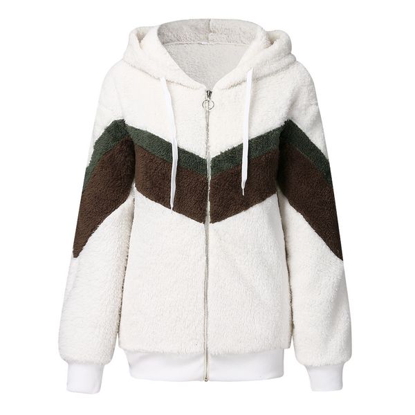 Women's Jackets Fashion Womens Fluffy Contrast Color Long Sleeve Hooded Zipper in 3 Colors Autumn Winter Warm Coats 93FI, Black;brown
Women's Jackets Fashion Womens Fluffy Contrast Color Long Sleeve Hooded Zipper in 3 Colors Autumn Winter Warm Coats 93FI, Black;brown